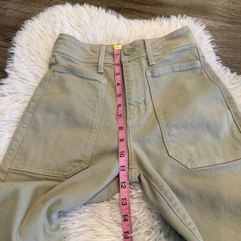 Just Black Denim Nautical Wide Leg Jean Scandi 24 Sage Quiet Luxury Minimal - Picture 5 of 9